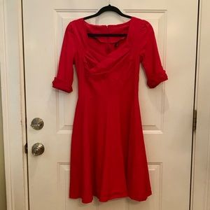 Red Swing Dress Size Small